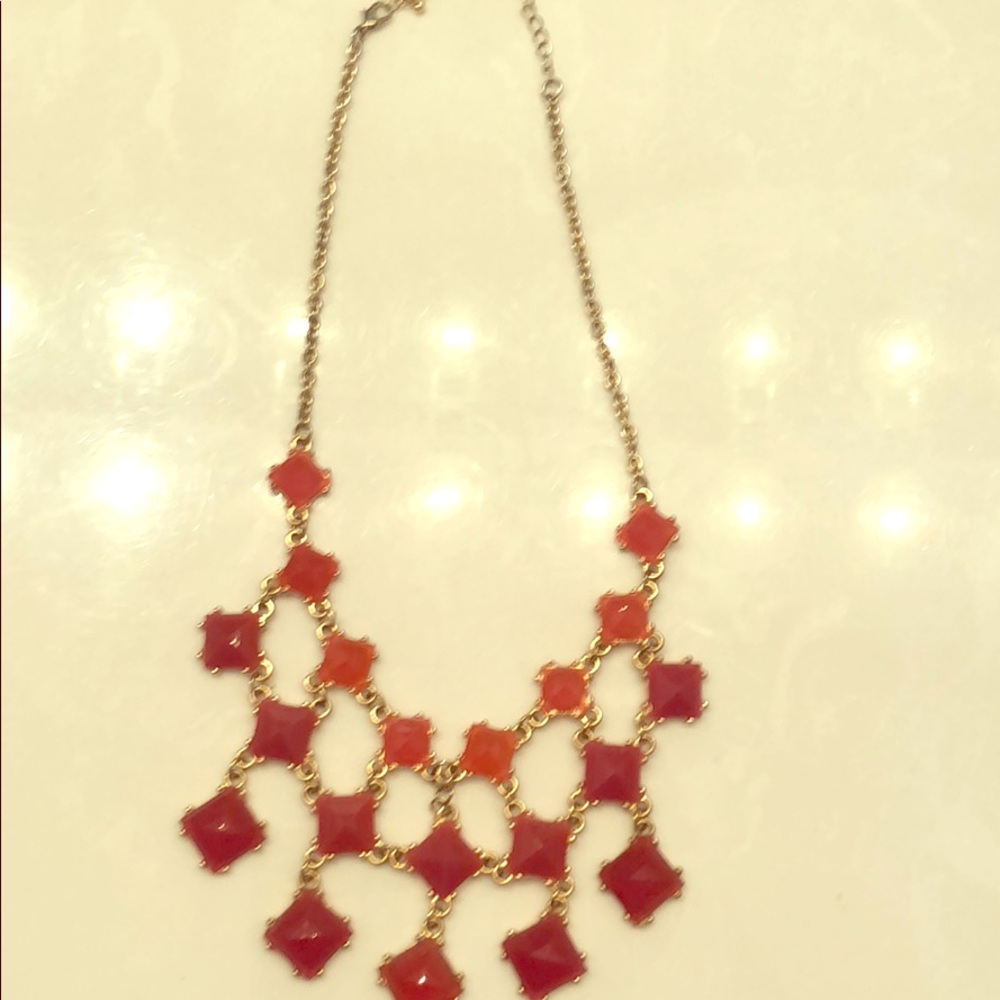 Gold & Coral Necklace